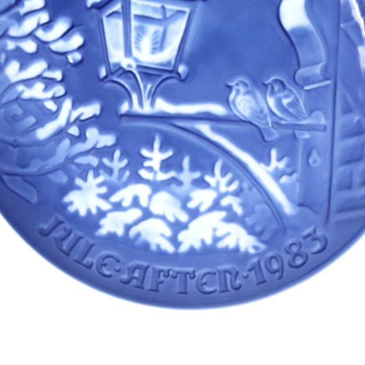 Decorative Plate, Copenhagen Jule After 1983, Christmas in the Old Town, Vintage