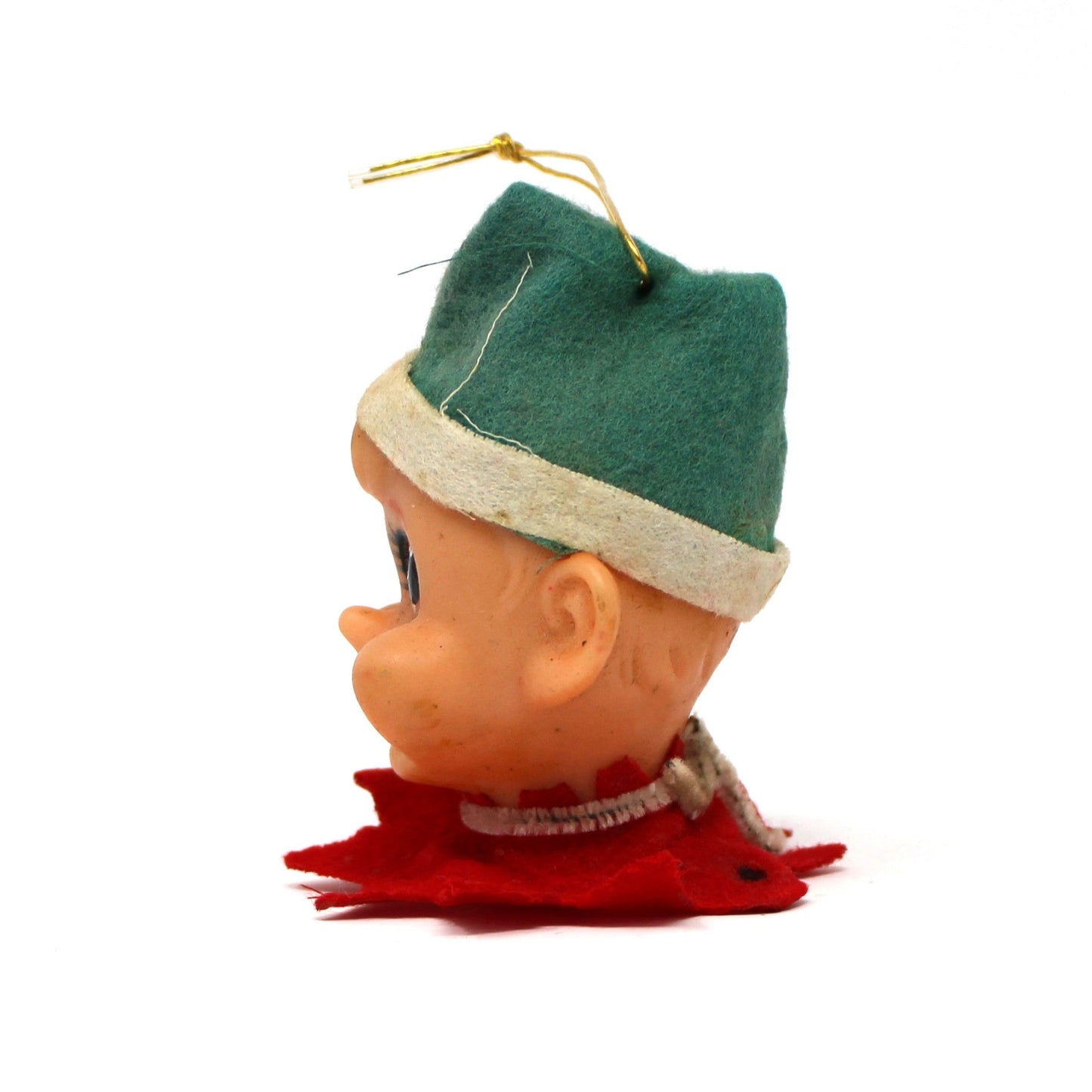 Ornaments, Pixie Elf Christmas Light Cover, Mid Century Collectible, Green OR Red Sold Separately, Vintage