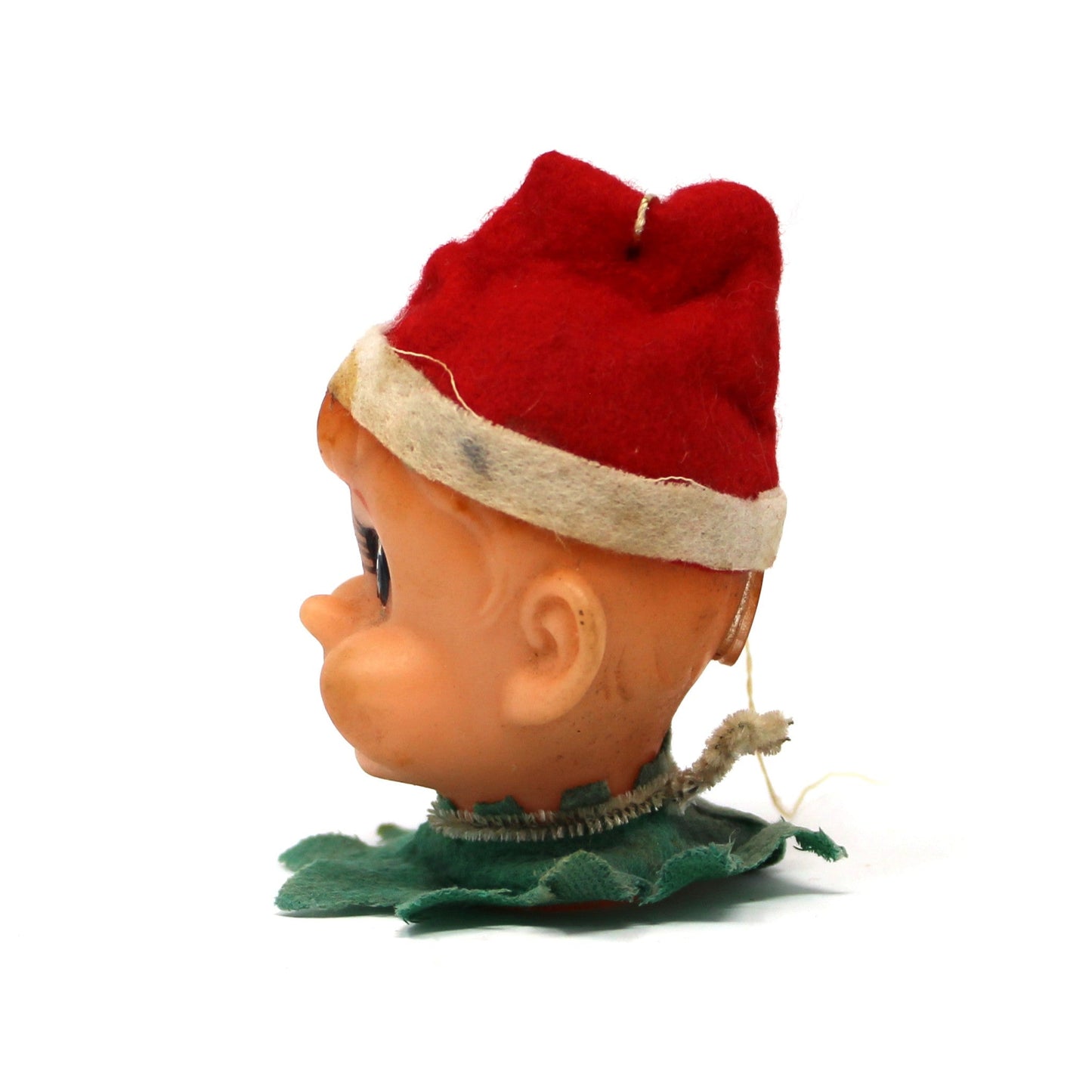 Ornaments, Pixie Elf Christmas Light Cover, Mid Century Collectible, Green OR Red Sold Separately, Vintage