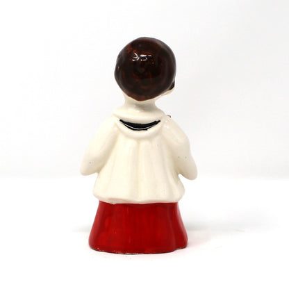 Figurine, Christmas Choir Boy, Hand Painted, Kreiss Japan Ceramic, Vintage