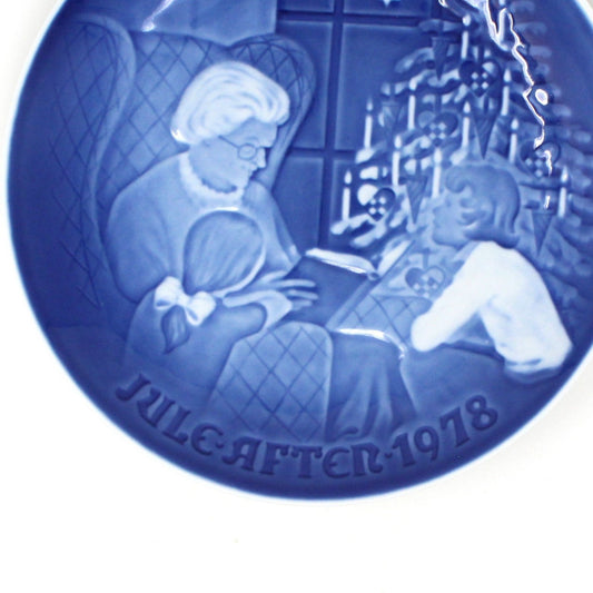 Decorative Plate, Copenhagen Jule After 1978, A Christmas Tale, Vintage