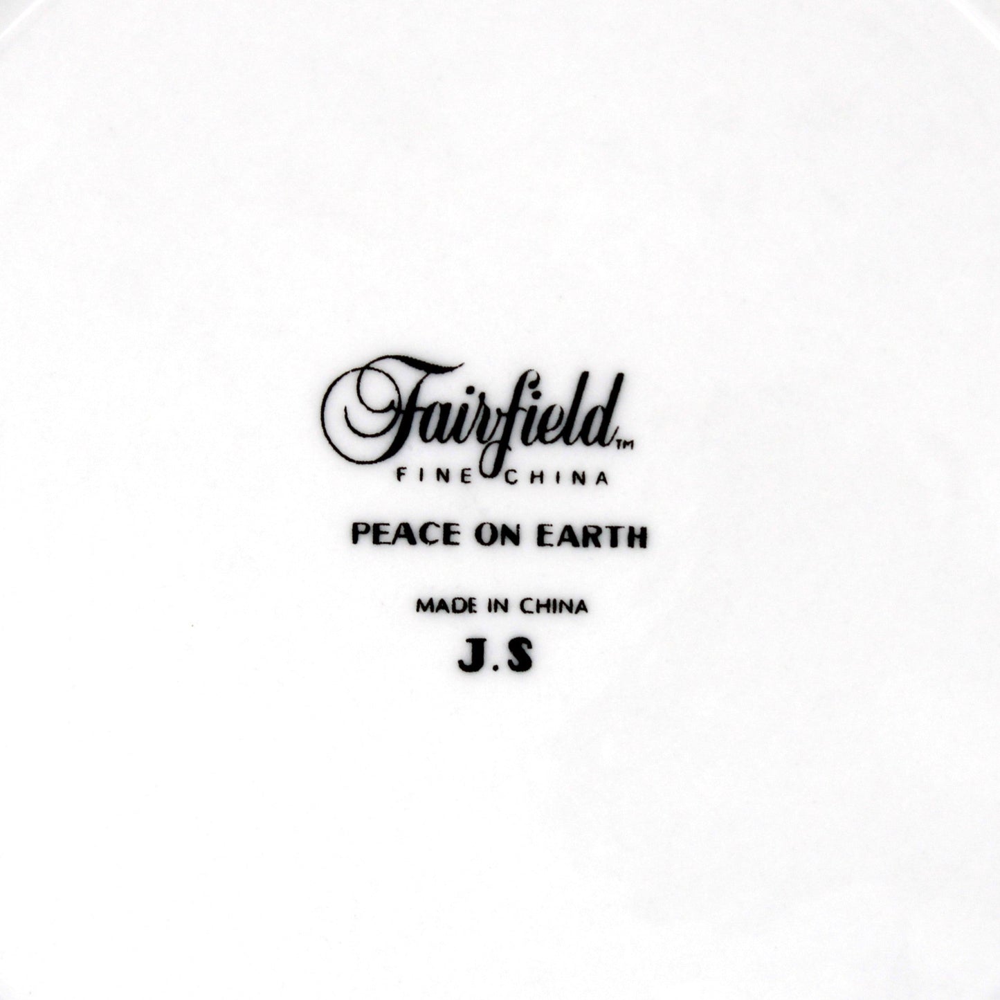 Dinnerware, Fairfield, Peace on Earth Christmas Tree Pattern, Service for 4 (16 Pcs), Vintage