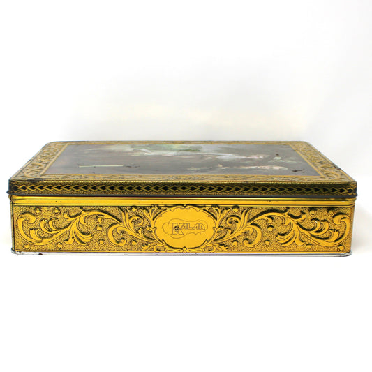 Tins, Gift Tin / Cookie Tin, Elegant Victorian Couple, The Morning Walk by Thomas Gainsborough, Storage Box, Vintage