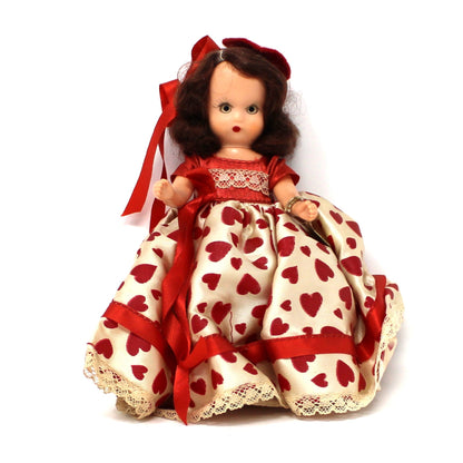 Vintage Doll, Nancy Ann Storybook, Queen of Hearts #157, Plastic Jointed Legs, Sleepy Eyes, Original Wrist Tag, Never Used, Collectible 