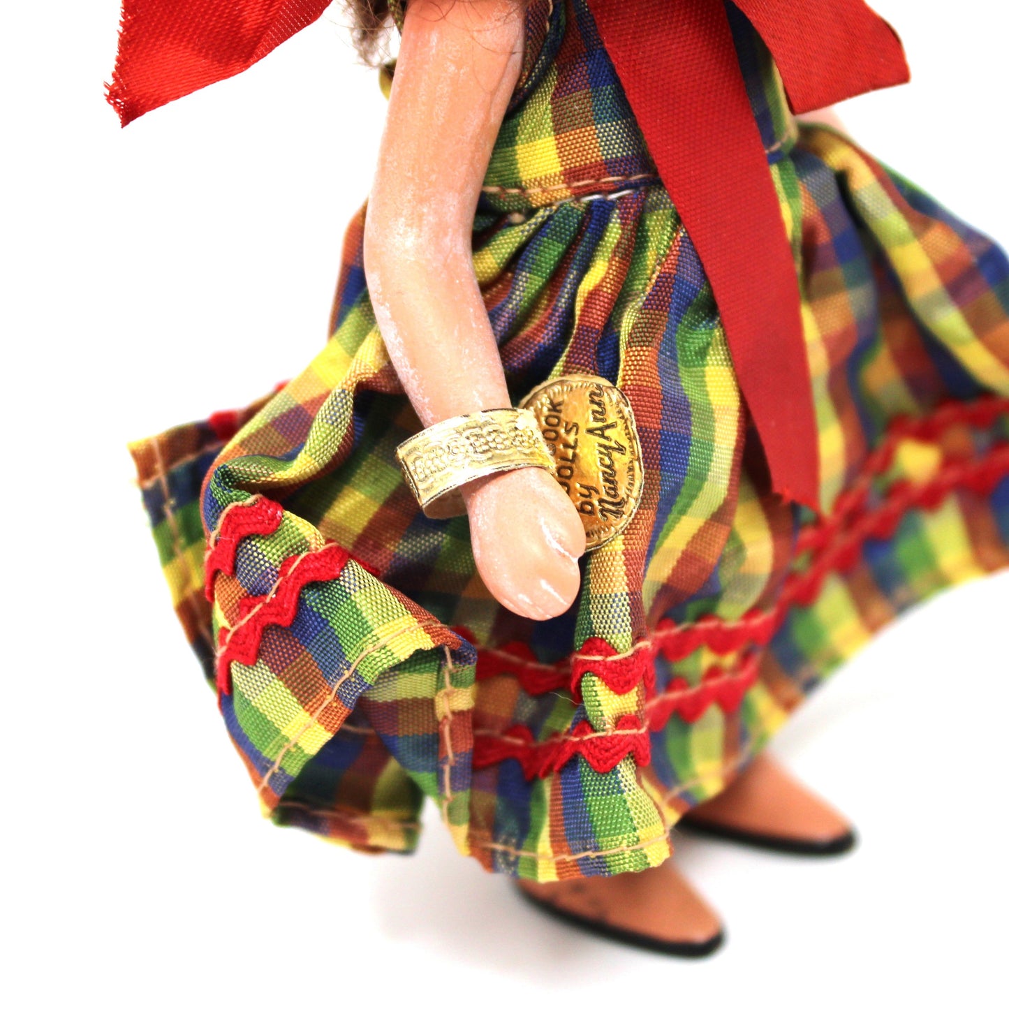 Dolls, Nancy Ann Storybook, Little Joan #111 in Original Box, Plaid Dress, Vintage