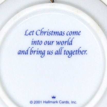 Ornaments, Hallmark Keepsake, Christmas Keeps Us Together, Blue Collector's Plate, In Box, 2001