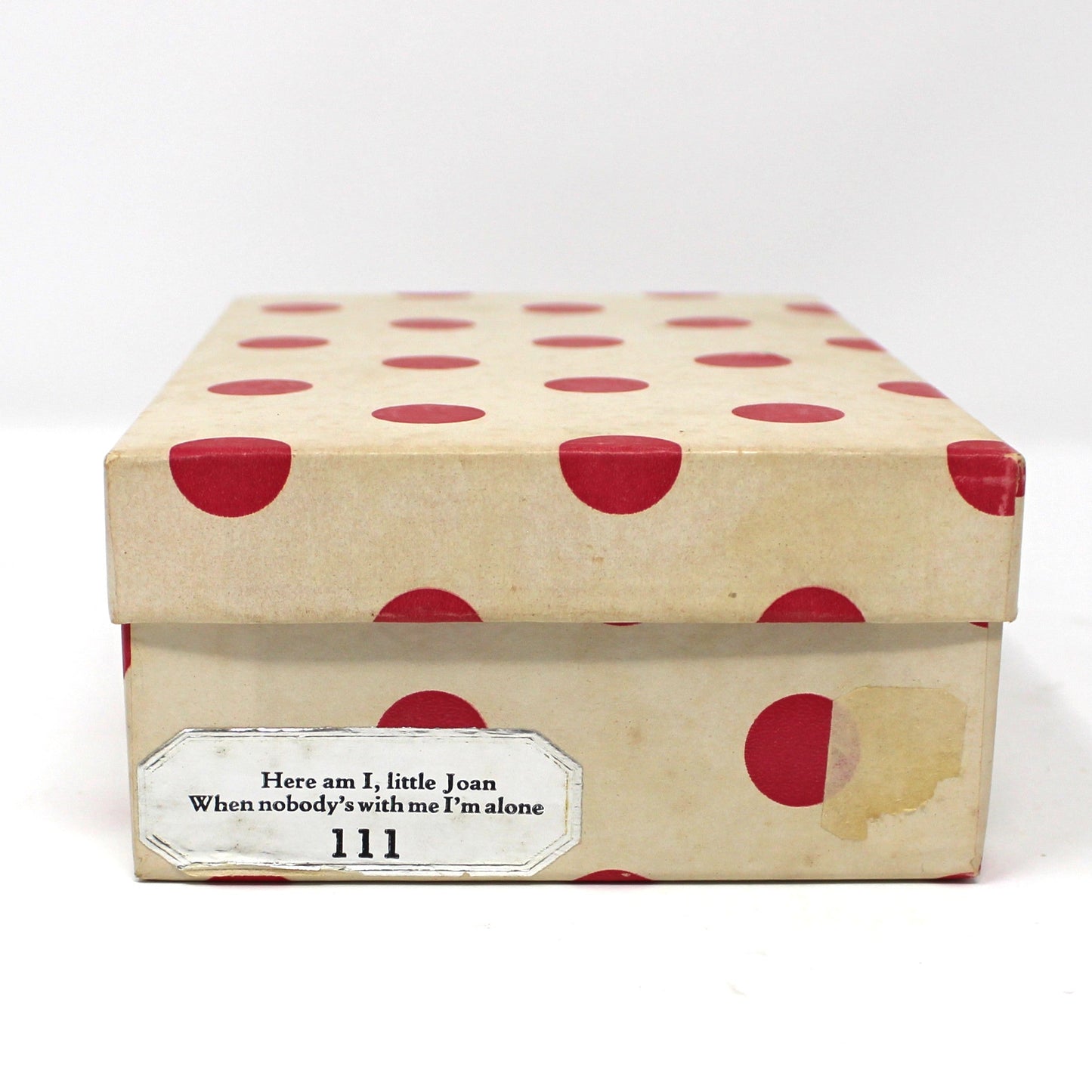 Dolls, Nancy Ann Storybook, Little Joan #111 in Original Box, Plaid Dress, Vintage