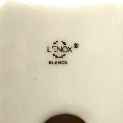 Ornaments, Lenox, Sledding Teddy in Box, Laurel Collection, Porcelain, Dated, Vintage 1996