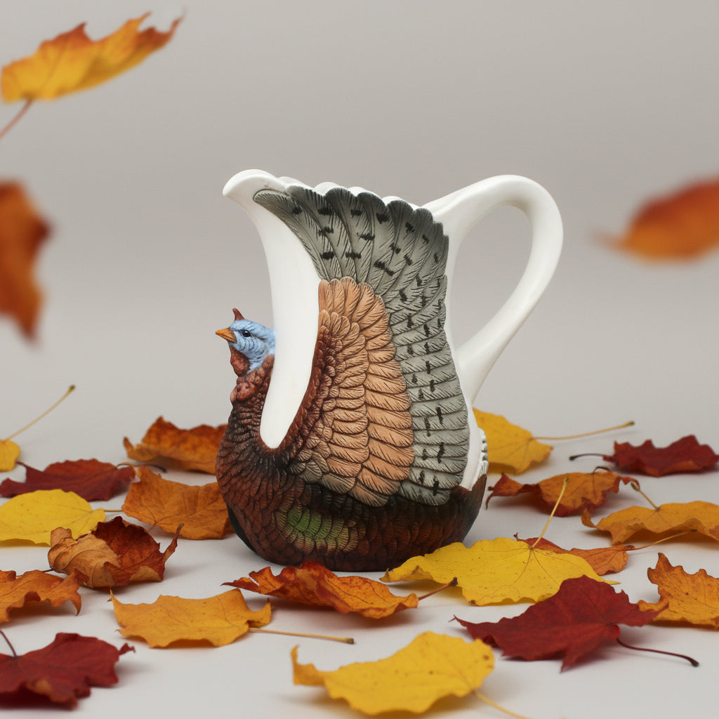 Pitcher, Figural Turkey Shaped, Wild Turkey Fliers Club, Austin