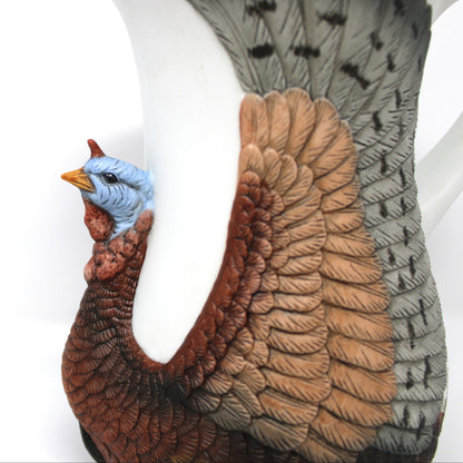 Pitcher, Figural Turkey Shaped, Wild Turkey Fliers Club, Austin Nichols Special Edition, Vintage 1987
