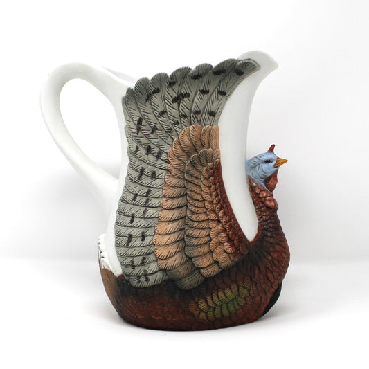 Pitcher, Figural Turkey Shaped, Wild Turkey Fliers Club, Austin Nichols Special Edition, Vintage 1987