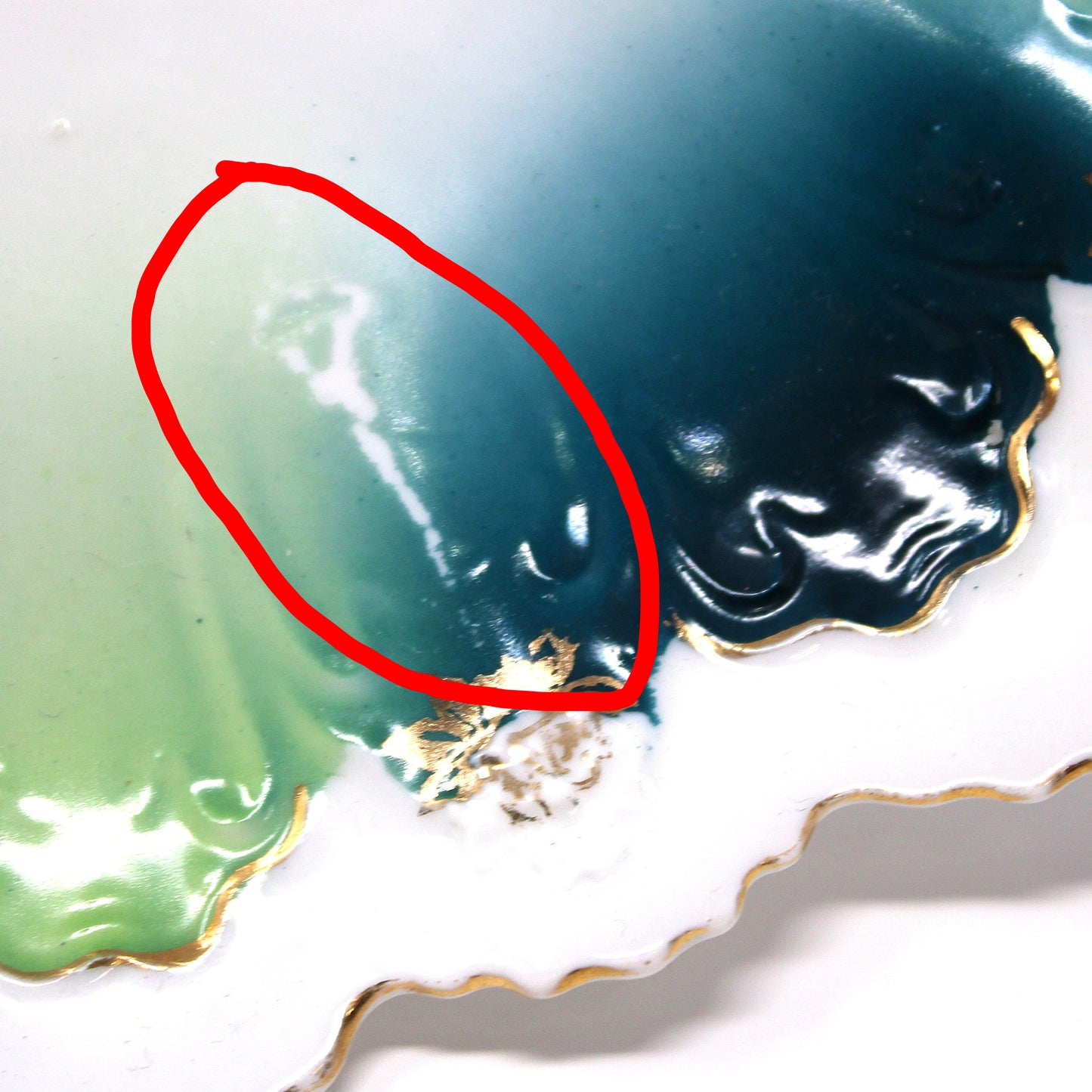 Decorative Plate, STAR Austria, Pink Roses with Turquoise, Teal Blue and Aqua, Art Nouveau, Antique