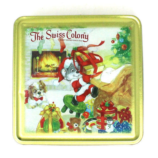 Gift Tin / Cookie Tin, Swiss Colony Chris Mouse Collectible Tin