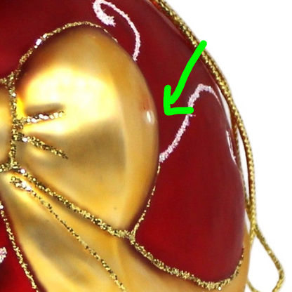 Ornaments, Lenox, Elf with Bow, Blown Glass, Santa's Family Tree Collection, Poland 2001