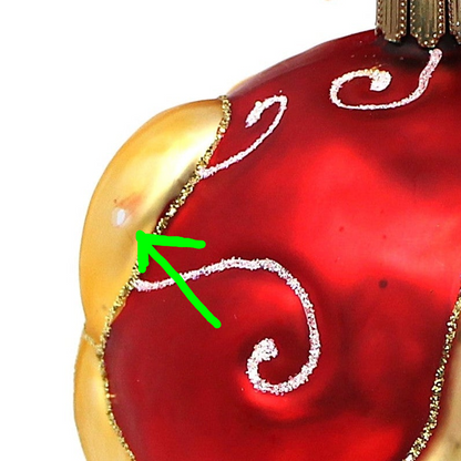 Ornaments, Lenox, Elf with Bow, Blown Glass, Santa's Family Tree Collection, Poland 2001