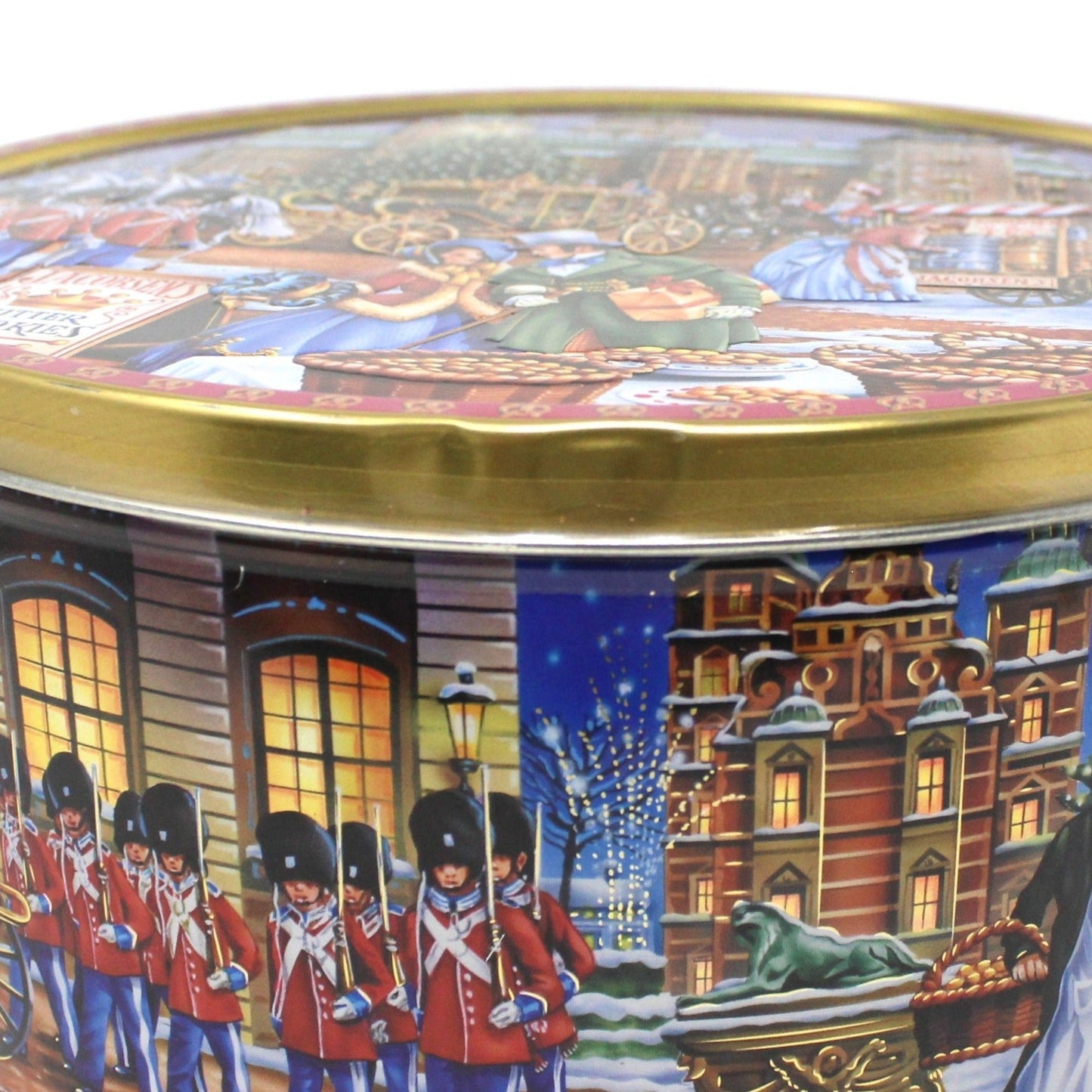 Gift Tin / Cookie Tin, Jacobsen Bakery, Royal Castle, Collectible Tin Denmark