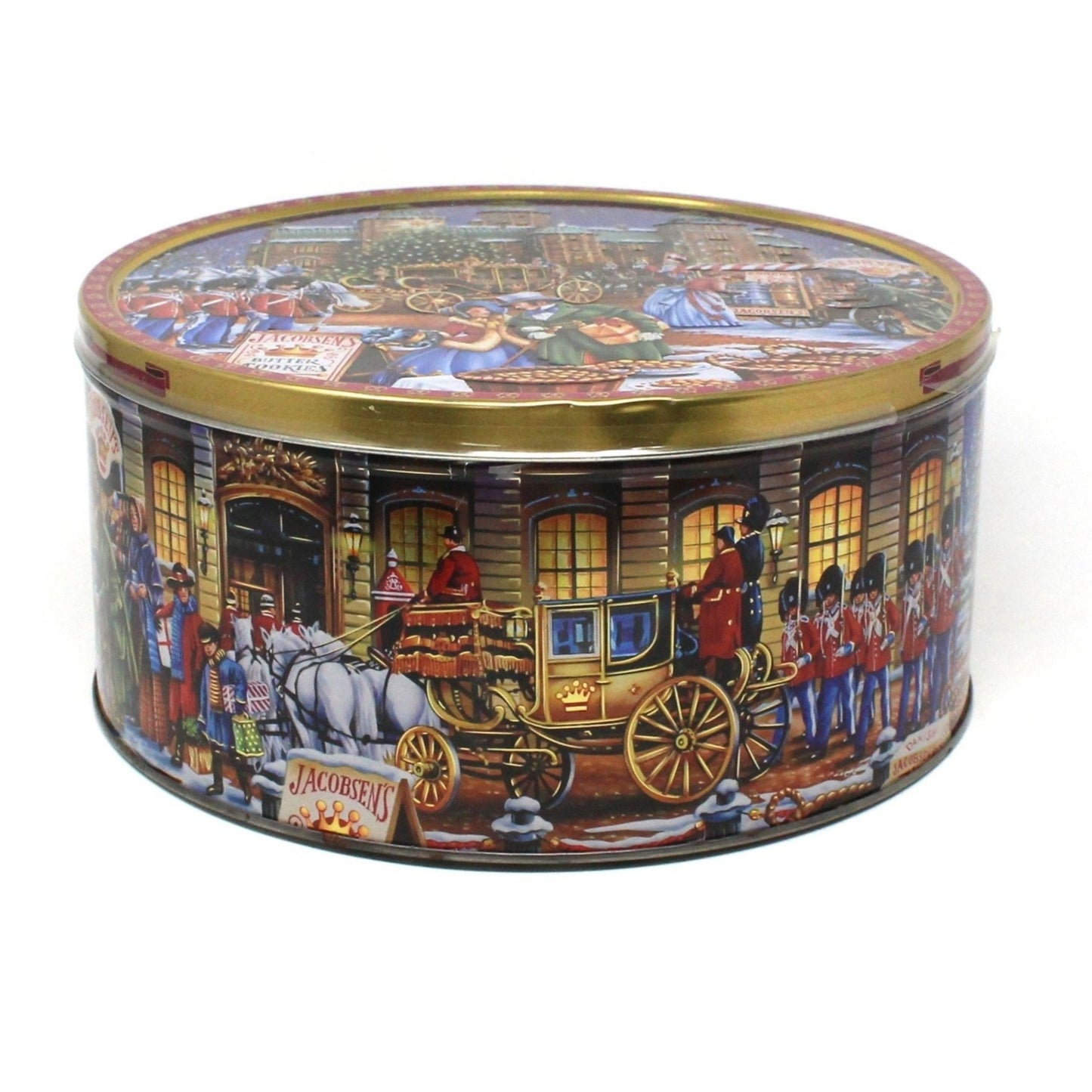 Gift Tin / Cookie Tin, Jacobsen Bakery, Royal Castle, Collectible Tin Denmark