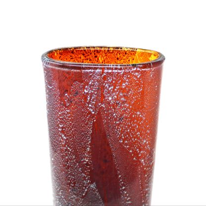 Vase, John Richard Collection, Art Glass Floral Vase, Modern Amber Glass, RARE, Vintage