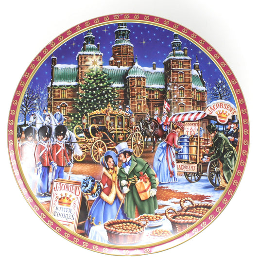 Gift Tin / Cookie Tin, Jacobsen Bakery, Royal Castle, Collectible Tin Denmark