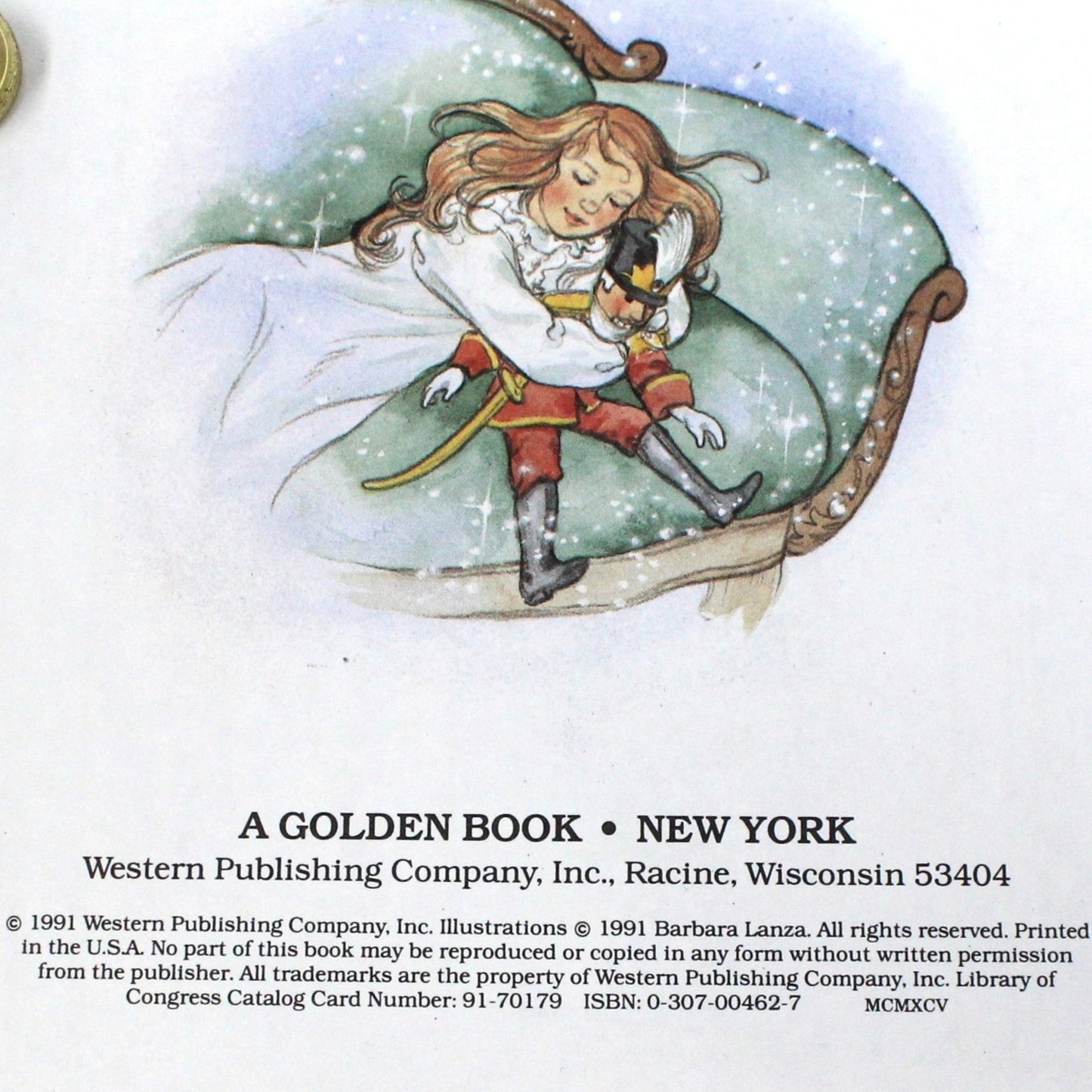 Children's Book, Little Golden Book, The Nutcracker, Hardcover, Vintage 1991