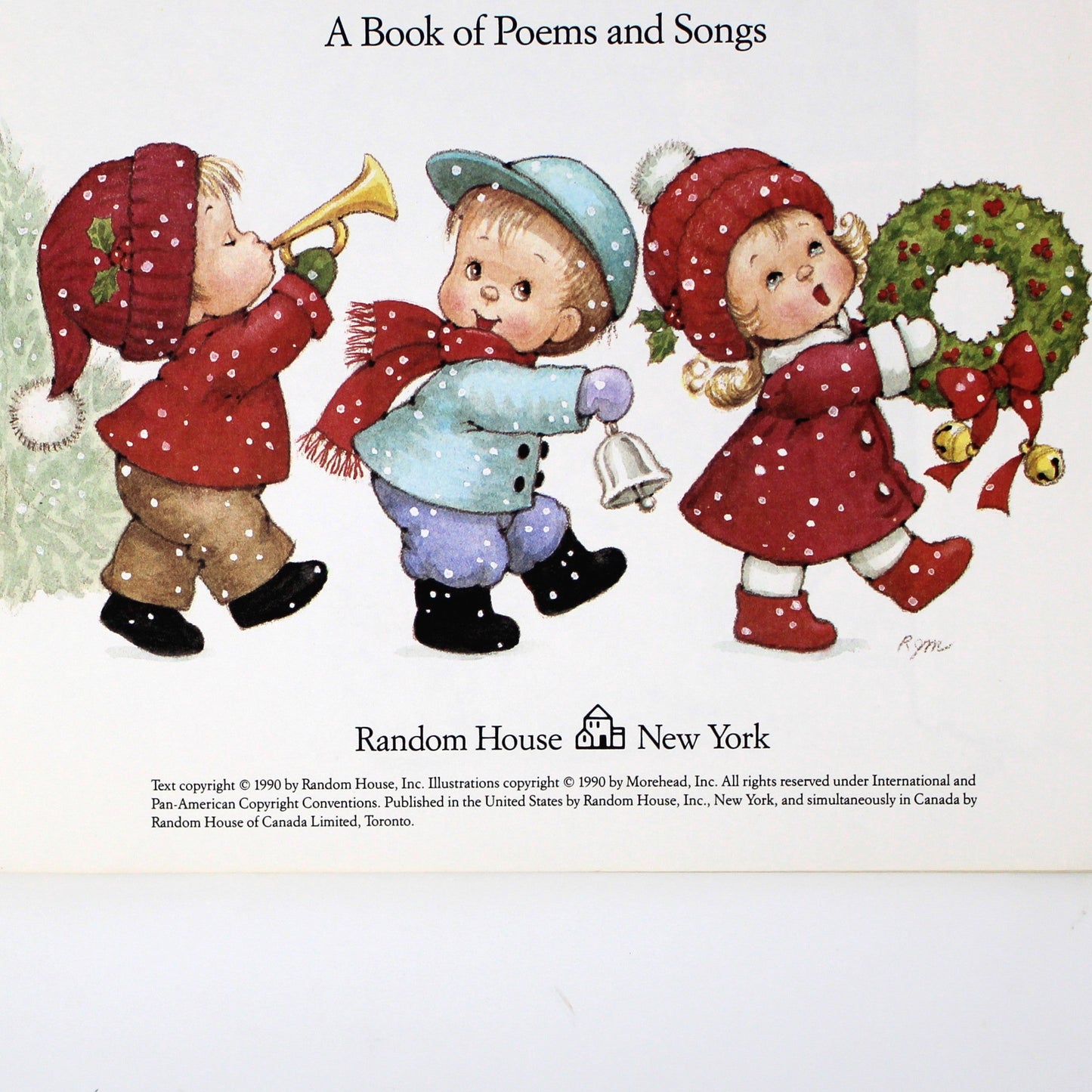 Children's Book, Christmas is Coming, Ruth Morehead Holly Babes, Softcover, Vintage 1990