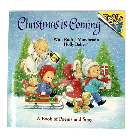 Children's Book, Christmas is Coming, Ruth Morehead Holly Babes, Softcover, Vintage 1990