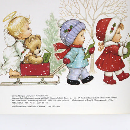 Children's Book, Christmas is Coming, Ruth Morehead Holly Babes, Softcover, Vintage 1990