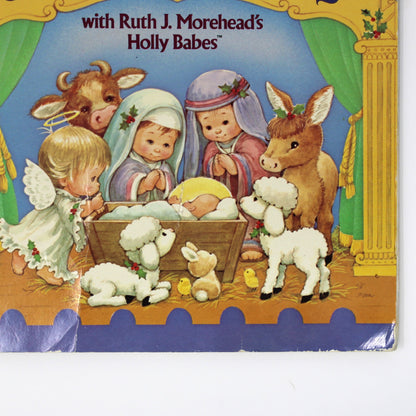 Children's Book, The Christmas Story, Ruth Morehead Holly Babes, Softcover, Vintage 1986