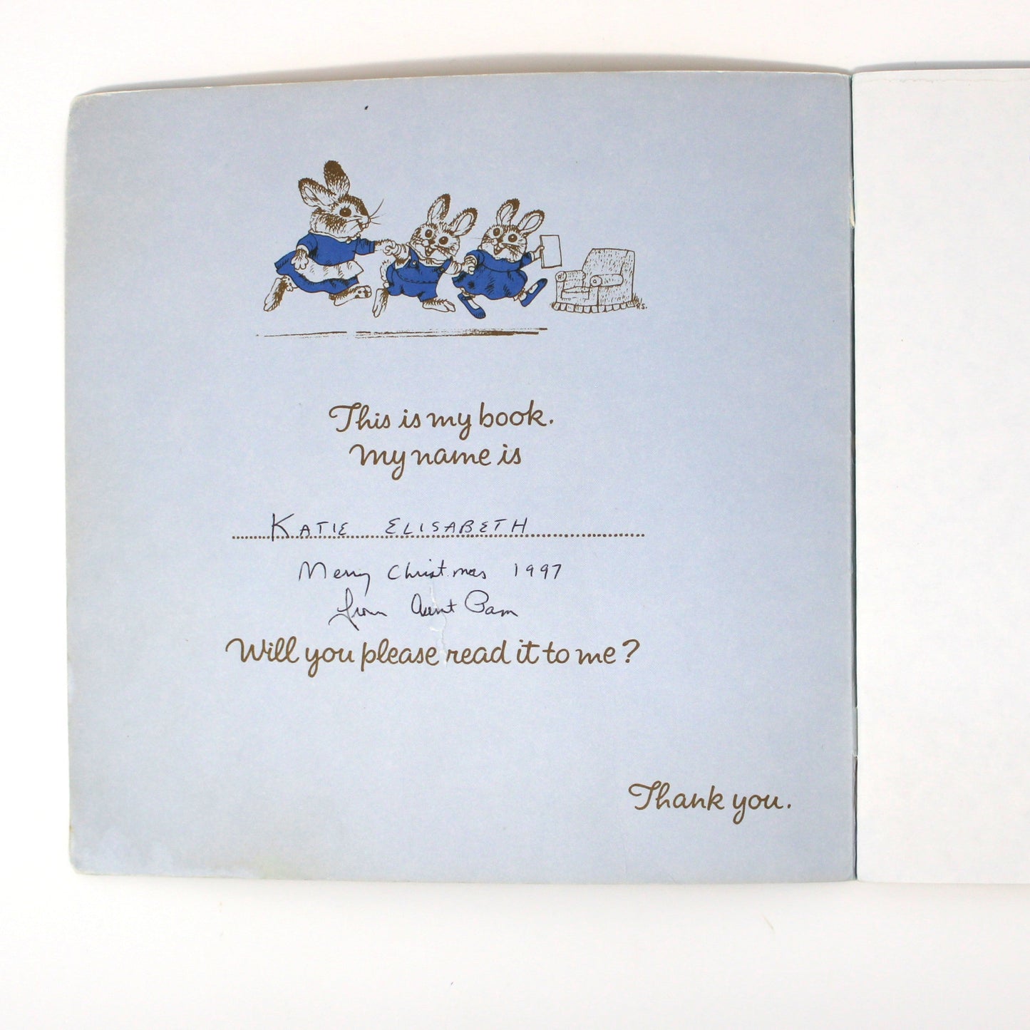 Children's Book, The Christmas Story, Ruth Morehead Holly Babes, Softcover, Vintage 1986