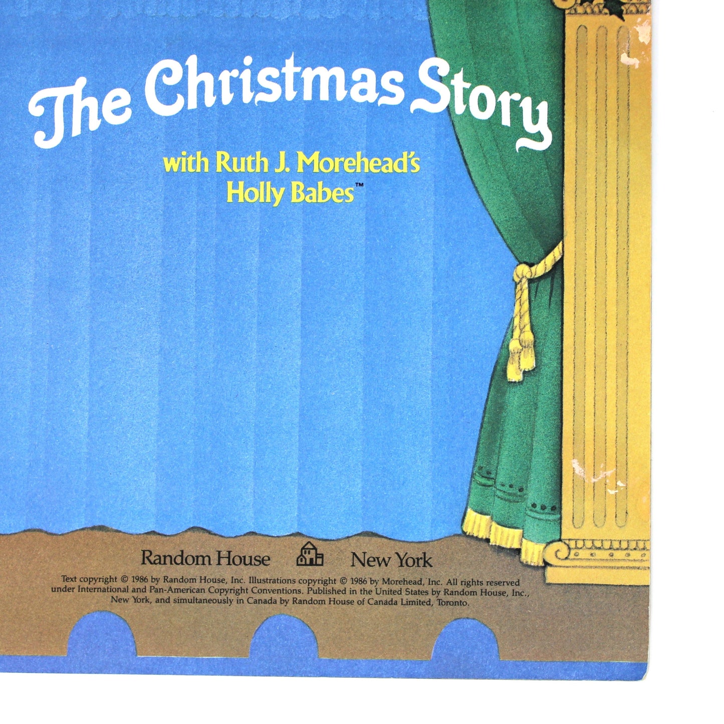 Children's Book, The Christmas Story, Ruth Morehead Holly Babes, Softcover, Vintage 1986