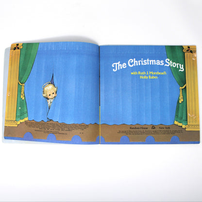 Children's Book, The Christmas Story, Ruth Morehead Holly Babes, Softcover, Vintage 1986