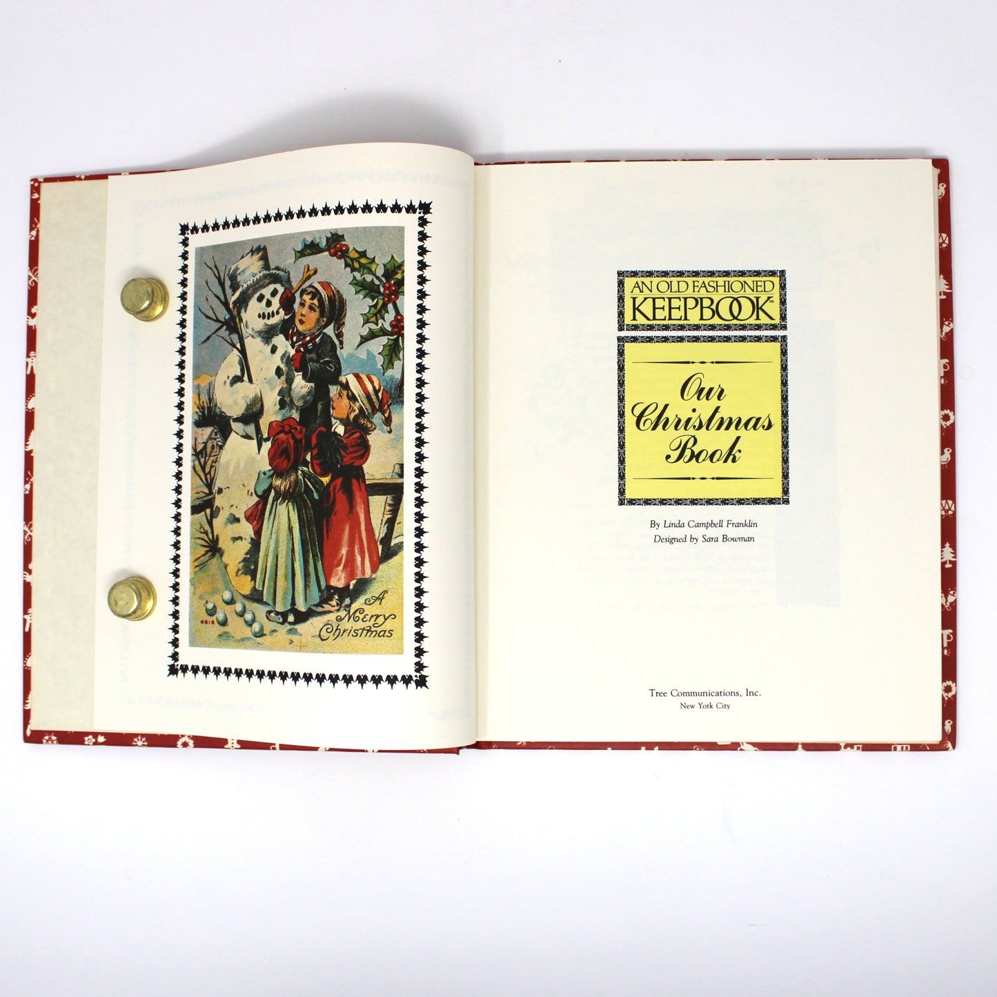 Book, An Old Fashioned Keepbook Our Christmas Book, Holiday Planning & Memories, Vintage 1981