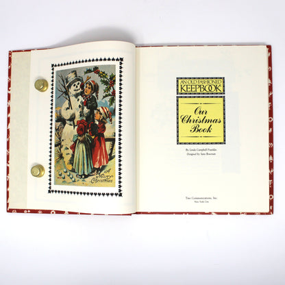 Book, An Old Fashioned Keepbook Our Christmas Book, Holiday Planning & Memories, Vintage 1981