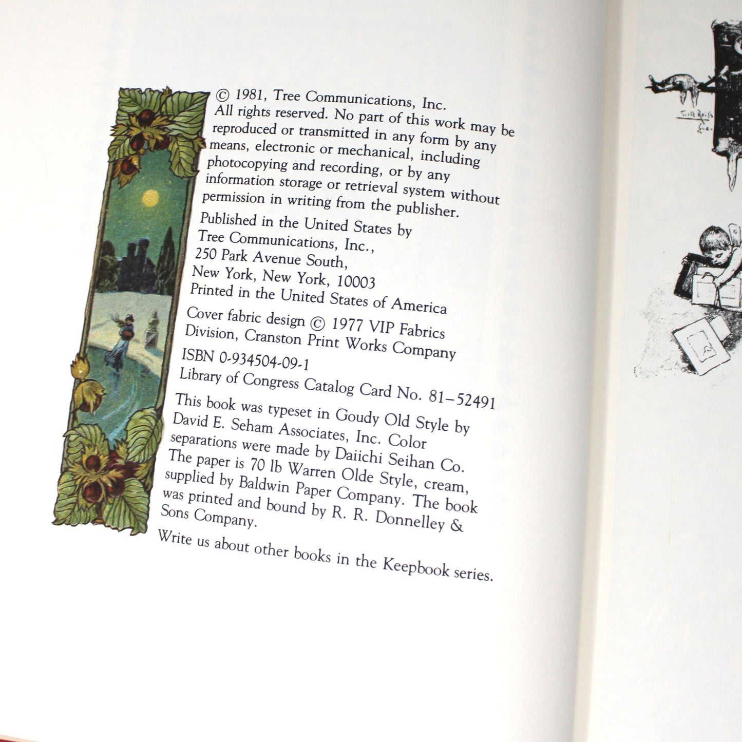 Book, An Old Fashioned Keepbook Our Christmas Book, Holiday Planning & Memories, Vintage 1981