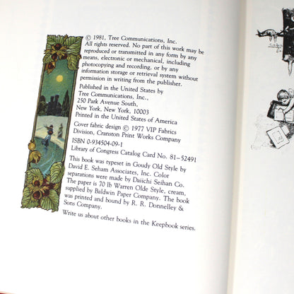 Book, An Old Fashioned Keepbook Our Christmas Book, Holiday Planning & Memories, Vintage 1981