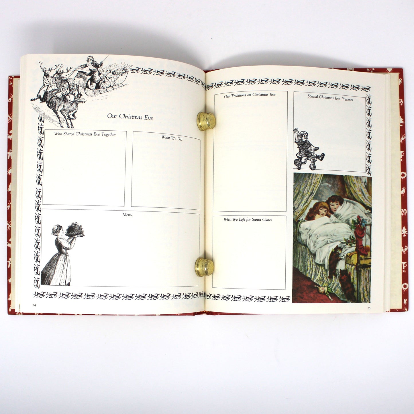 Book, An Old Fashioned Keepbook Our Christmas Book, Holiday Planning & Memories, Vintage 1981