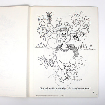 Coloring Book, Suzy's Zoo, Christmas, Volume 14, Vintage 1991