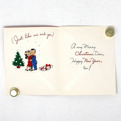 Greeting Card / Christmas Card, Christmas Greeting to Wife, Original Vintage Volland