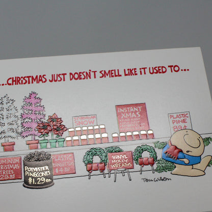 Greeting Card / Christmas Card, Ziggy Christmas Smell, Vintage American Greetings