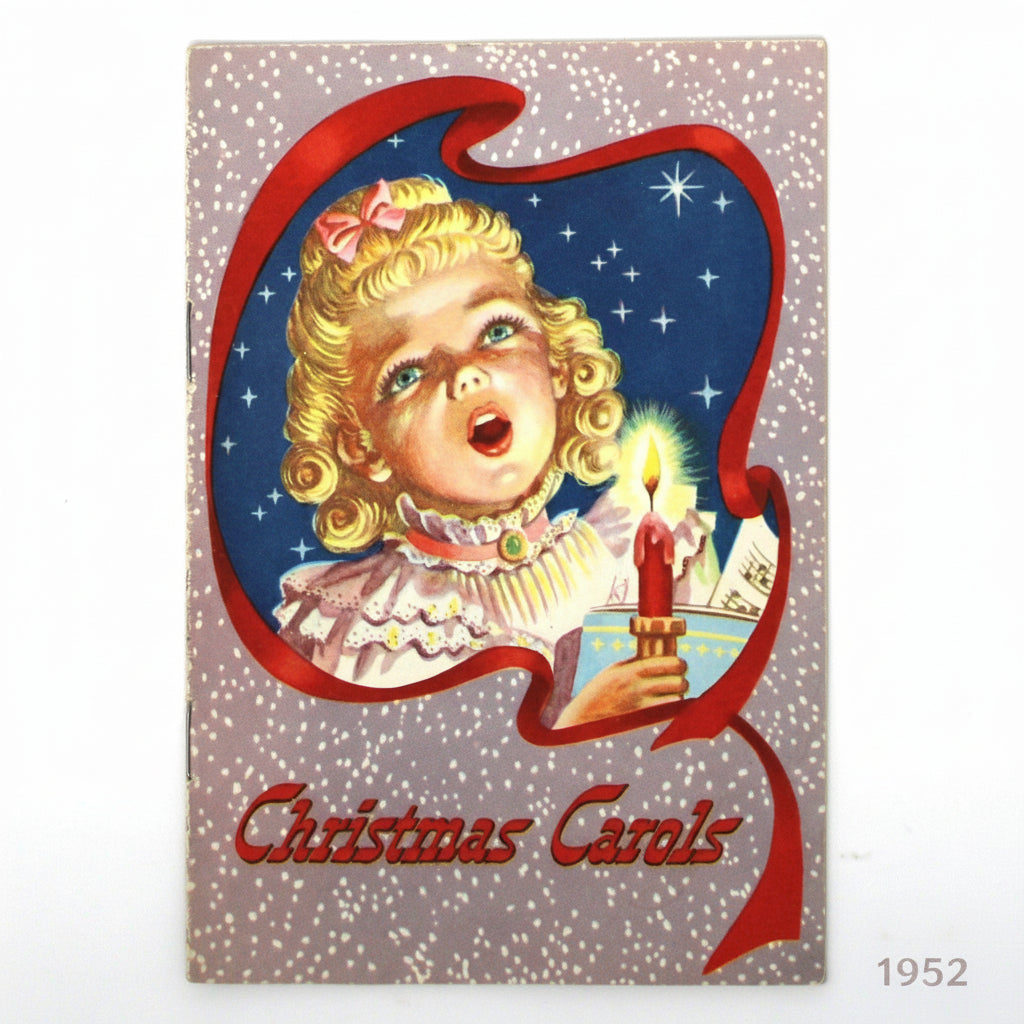 Vintage Songbook, Mid Century Christmas Carols, Ephemera, Softcover, Collectibles, Advertising / Promotional Products Savings Club, Holiday Memorabilia 1952