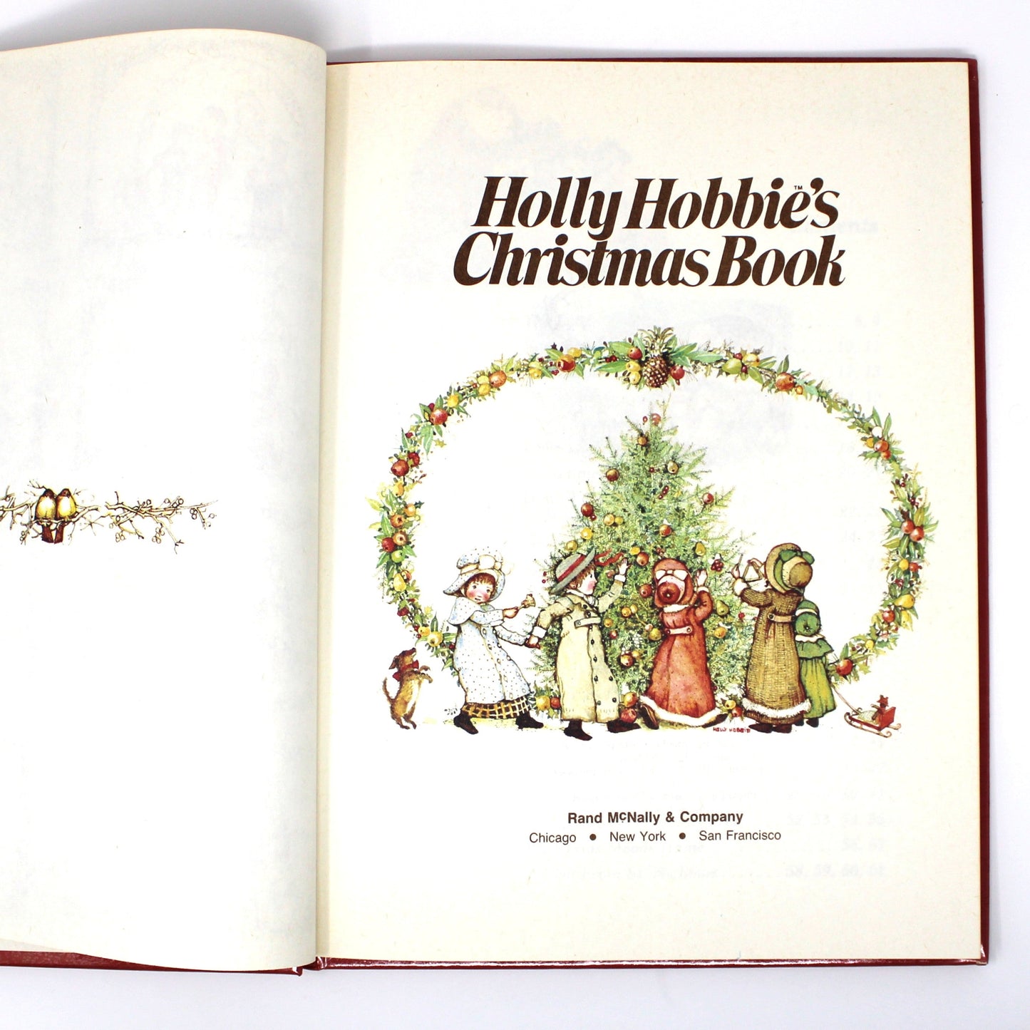 Children's Book, Holly Hobbie's Christmas Book, Hardcover, Vintage 1980