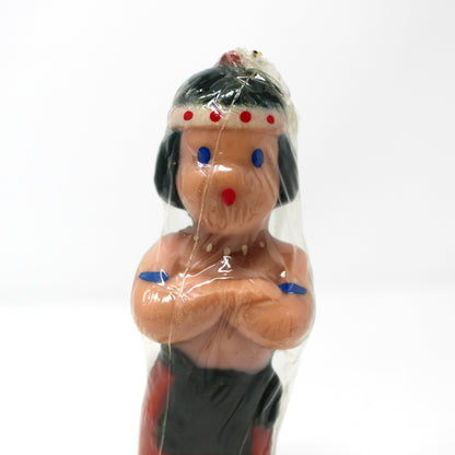 Candle, Gurley Novelty, Figural American Indian Thanksgiving Candles, Vintage, SOLD