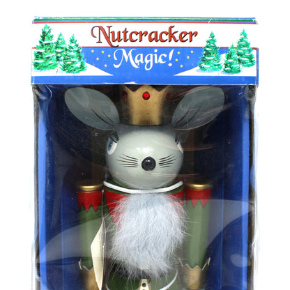 Figurine, Wooden Nutcracker Mouse King, by Michael Wolfe, Horizons East, Original Box