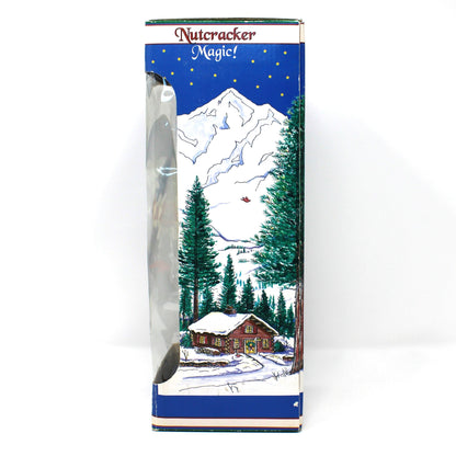 Figurine, Wooden Nutcracker, Clara from Nutcracker Ballet with her Toy Soldier by Michael Wolfe, Horizons East, Original Box