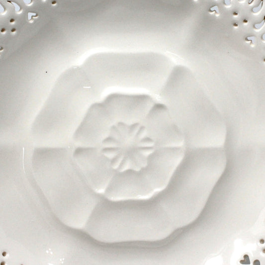 Decorative Plate, Hartley Greens & Leeds Pottery, Creamware, Tudor Rose Yorkshire Rose Plate, Antique