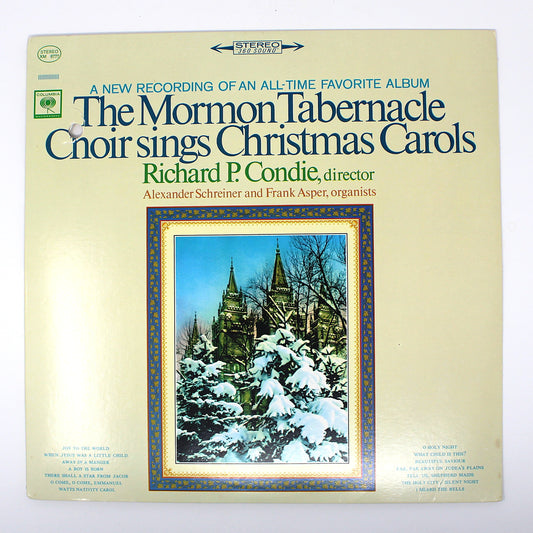 Vintage Original Vinyl Record, LP, The Mormon Tabernacle Choir sings Christmas Carols, USED, Sounds Great, Issues on Cover. VG+