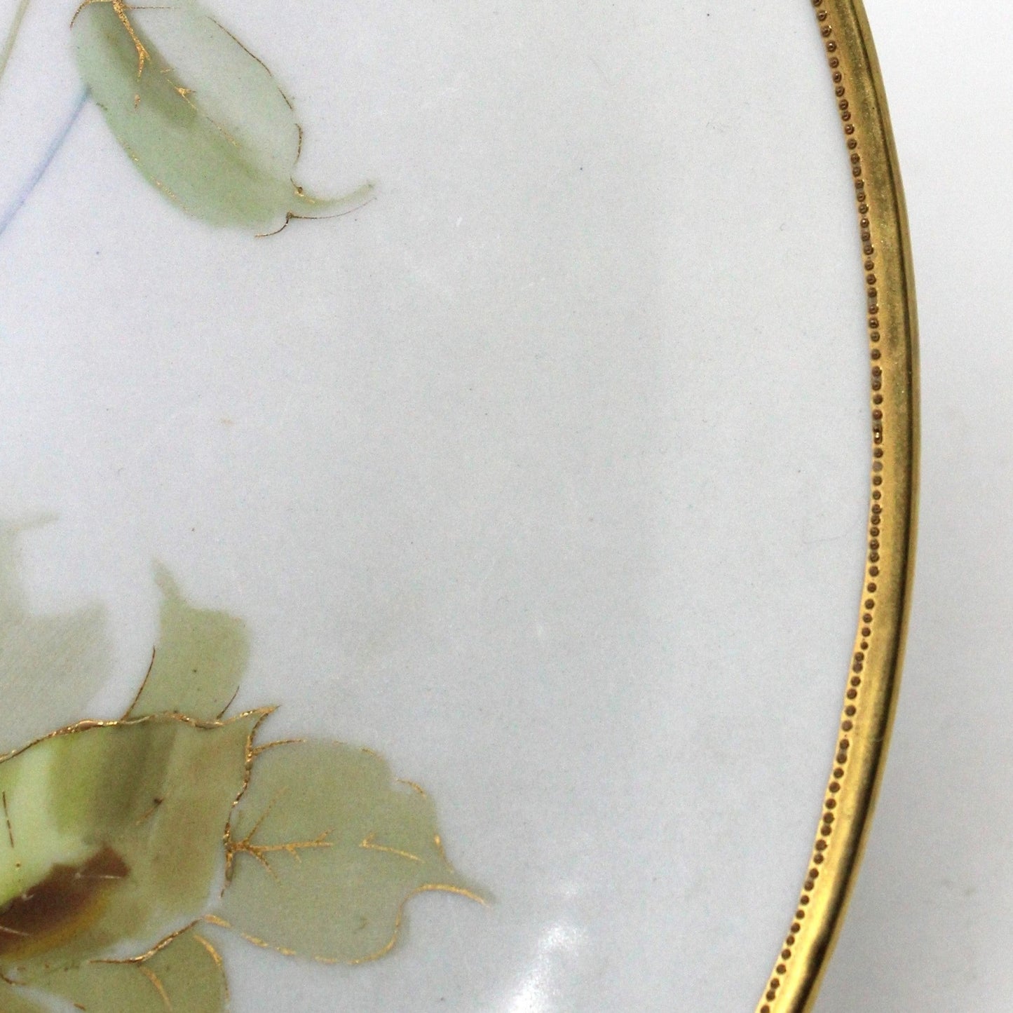 Decorative Plate, Nippon, Hand Painted Florals, Gold Moriage, Antique Japan