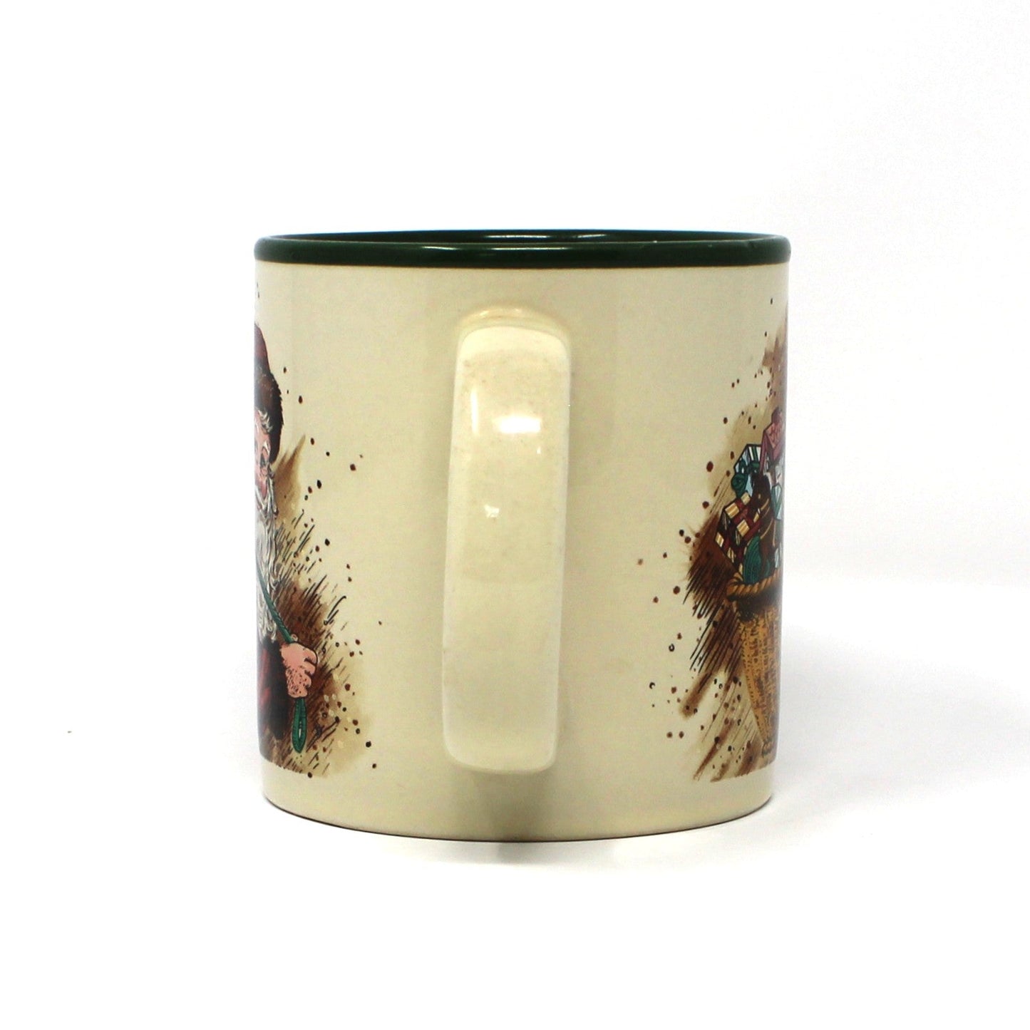 Mug, Potpourri Press, Victorian Santa Claus, Christmas Mug signed by Wim Schimmer, Ceramic, Vintage 1987