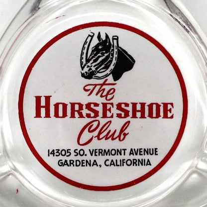 Ashtray, Casino Souvenir, The Horseshoe Club, Gardena, CA, Vintage