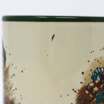 Mug, Potpourri Press, Victorian Santa Claus, Christmas Mug signed by Wim Schimmer, Ceramic, Vintage 1987